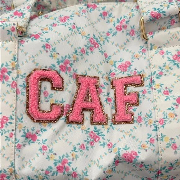 Stoney Clover Lane Floral Travel Bag with Pink Strap - Picture 2 of 4